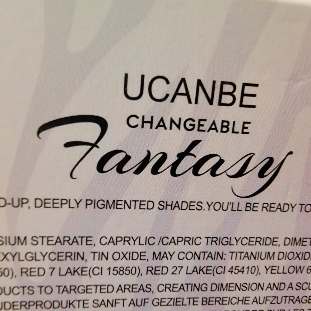 Ucanbe Fantasy Changeable Eyeshadow Palette NIB Gift - Picture 9 of 10
